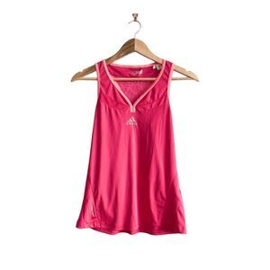 Adidas Adizero Womens Activewear Tank Top Racerback Sleeveless Pull On Pink Med